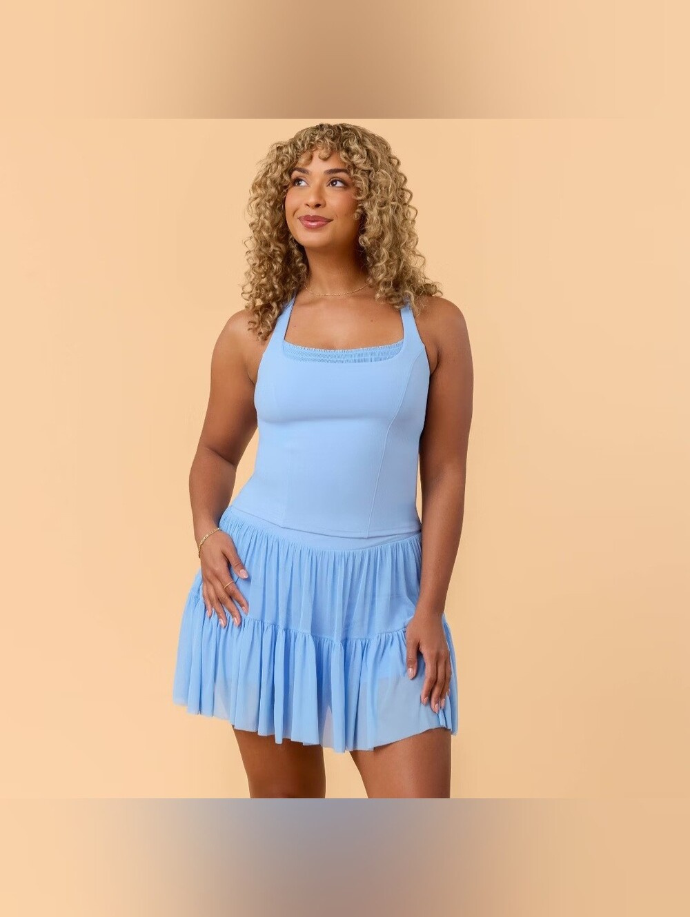 Blogilates Women's Mommy & Me Princess Tank Top - Medium Blue